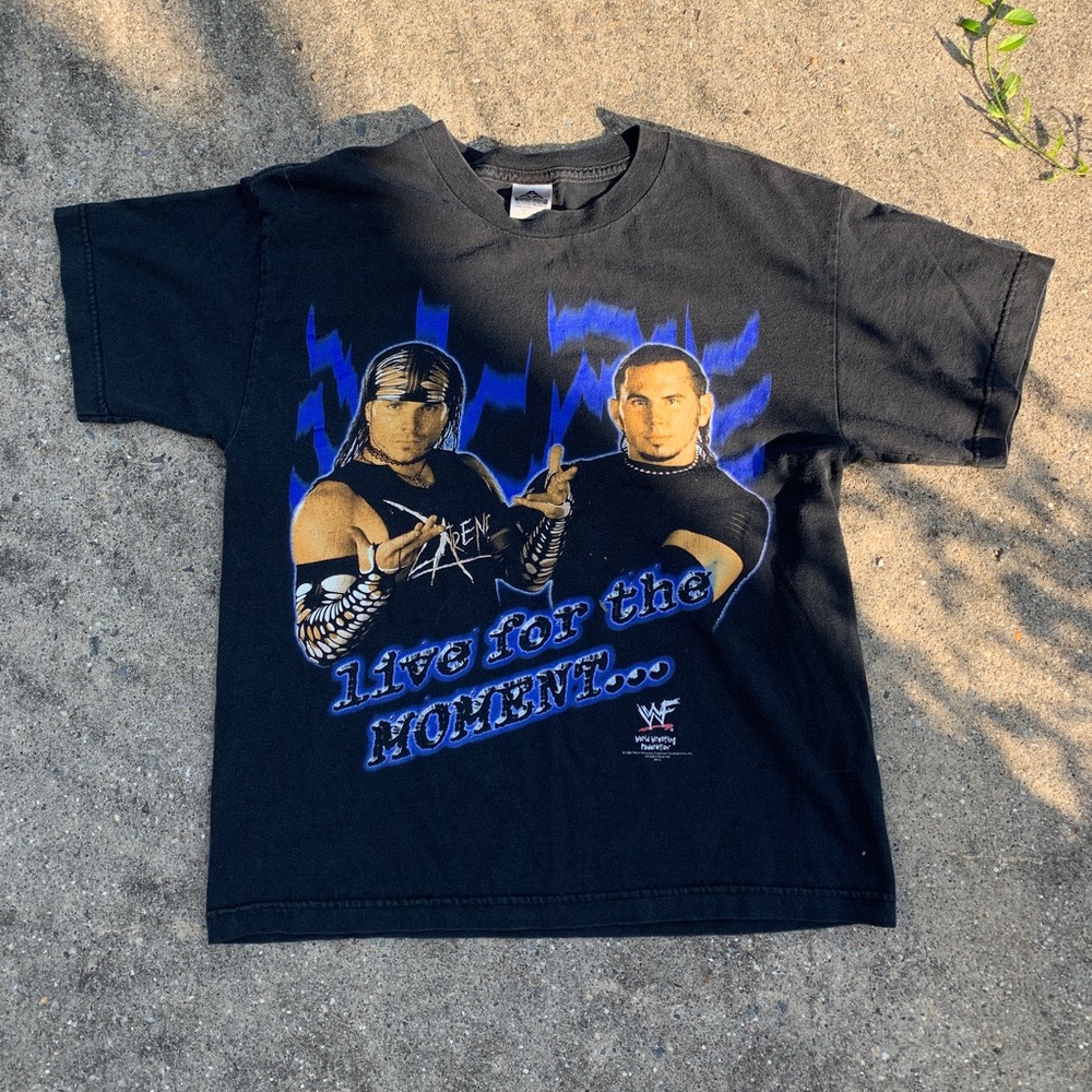 2001 Live For The Moment Or Die Trying WWE Tee